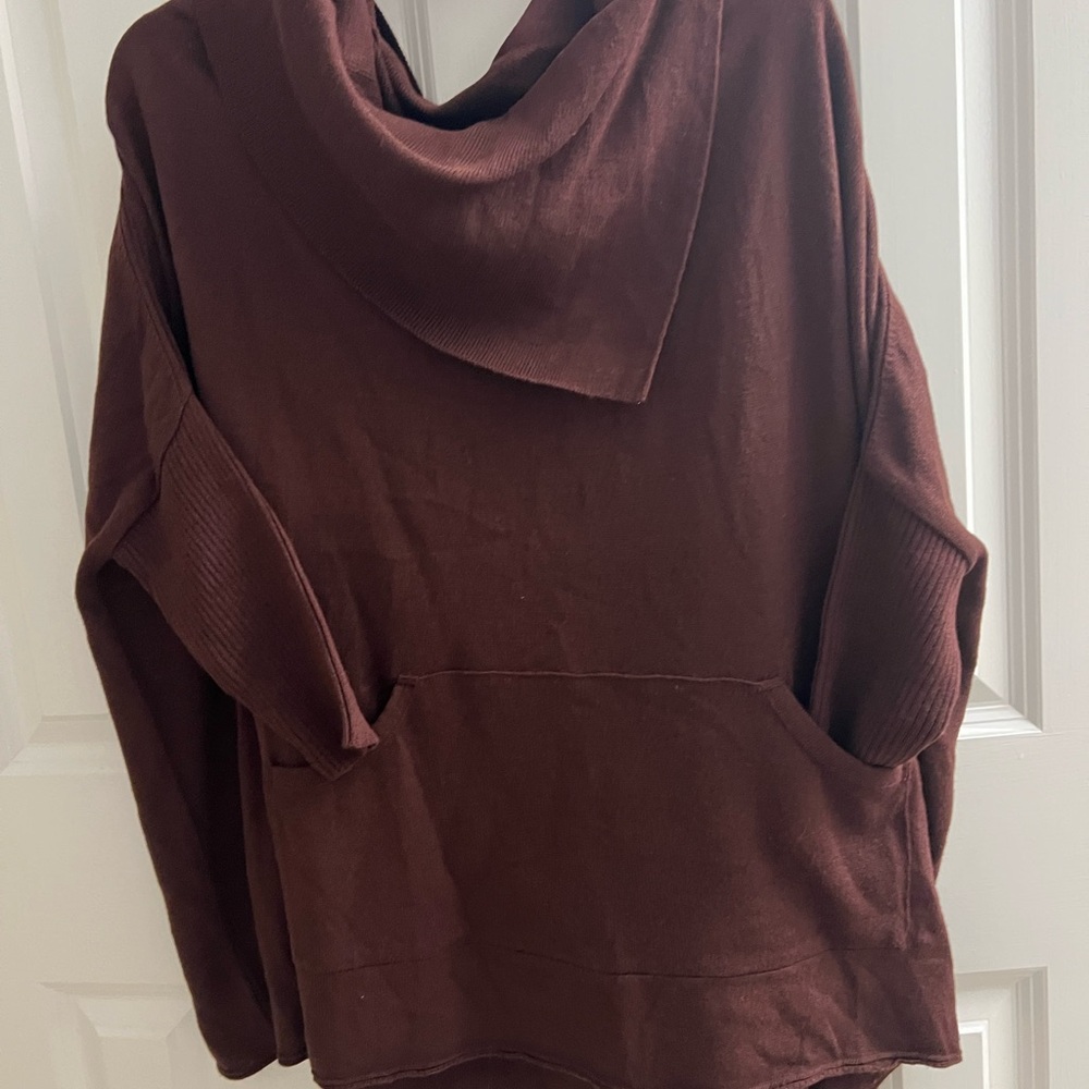VENUS Rich Brown Cowl Neck Sweater
